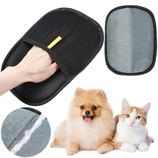 🐾 Gant de Toilettage Anti-Poils Double Face – Nettoyage Rapide & Soin Doux pour Chiens et Chats