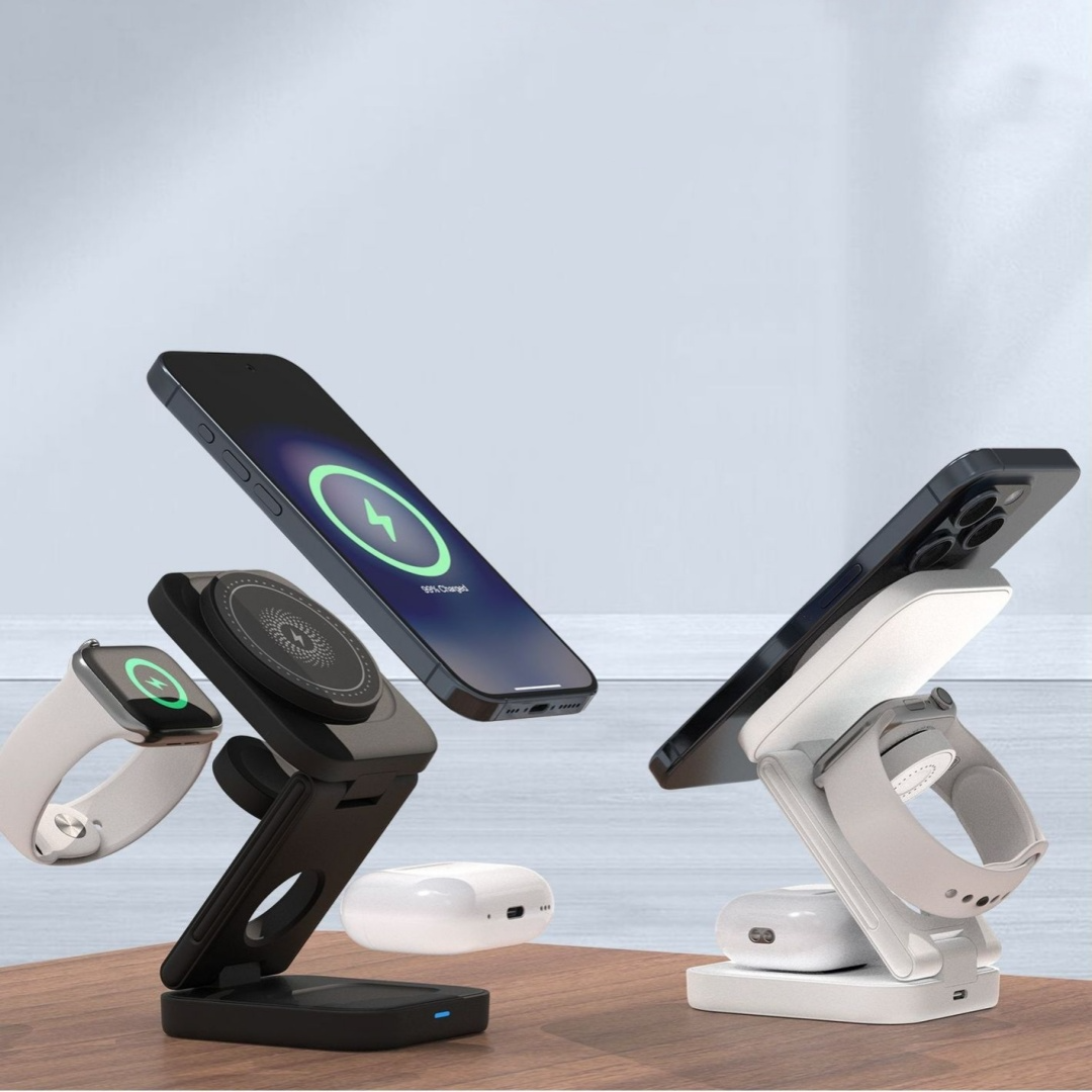 3 IN 1 FOLDABLE WIRELESS CHARGER